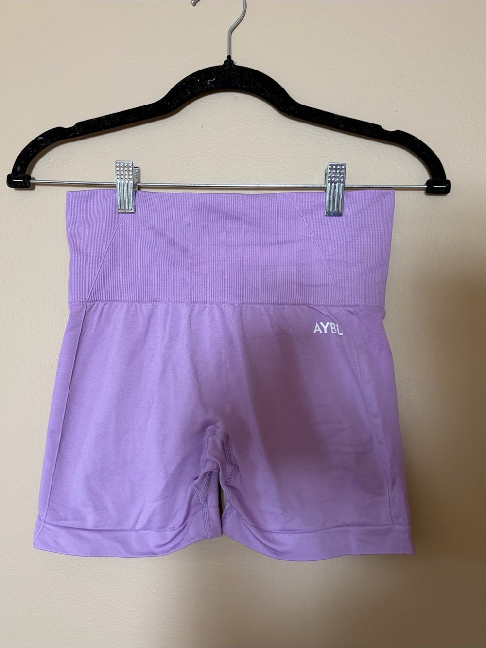 AYBL Lavender High-Waist Bike Shorts
